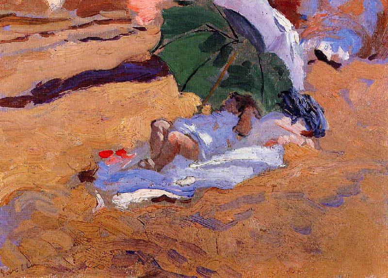 Joaquin Sorolla Childs Siesta oil painting image